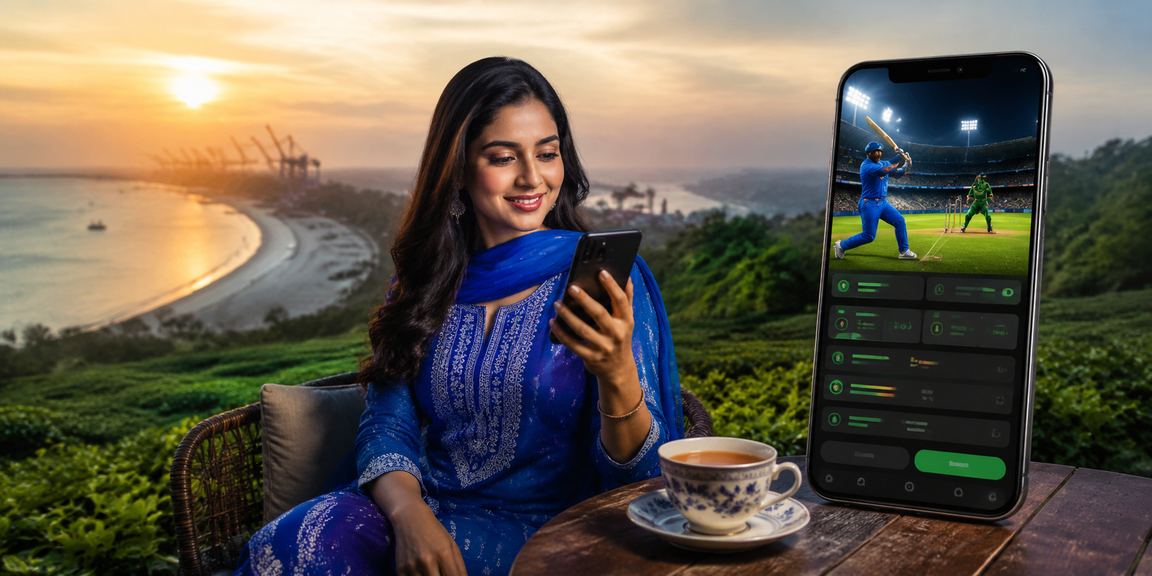 User Placing Cricket Bets on eg333 in Chattogram, Dressed in Shalwar Kameez