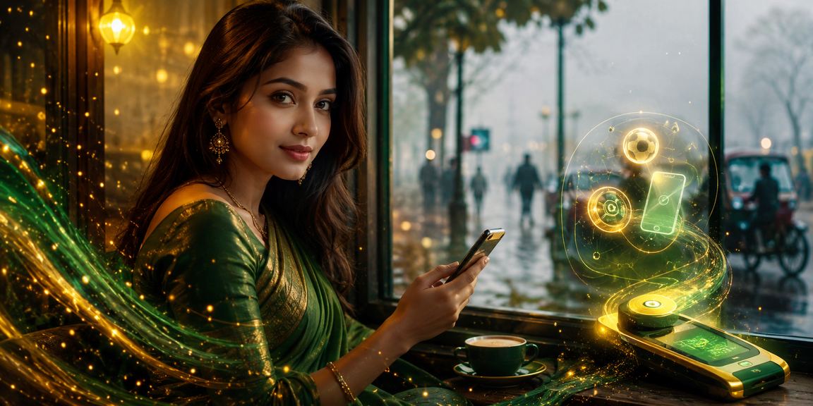 রংপুরে শাড়ি পরা নারী eg333 মোবাইল পেমেন্ট দায়িত্বশীলভাবে পরিচালনা করছেন